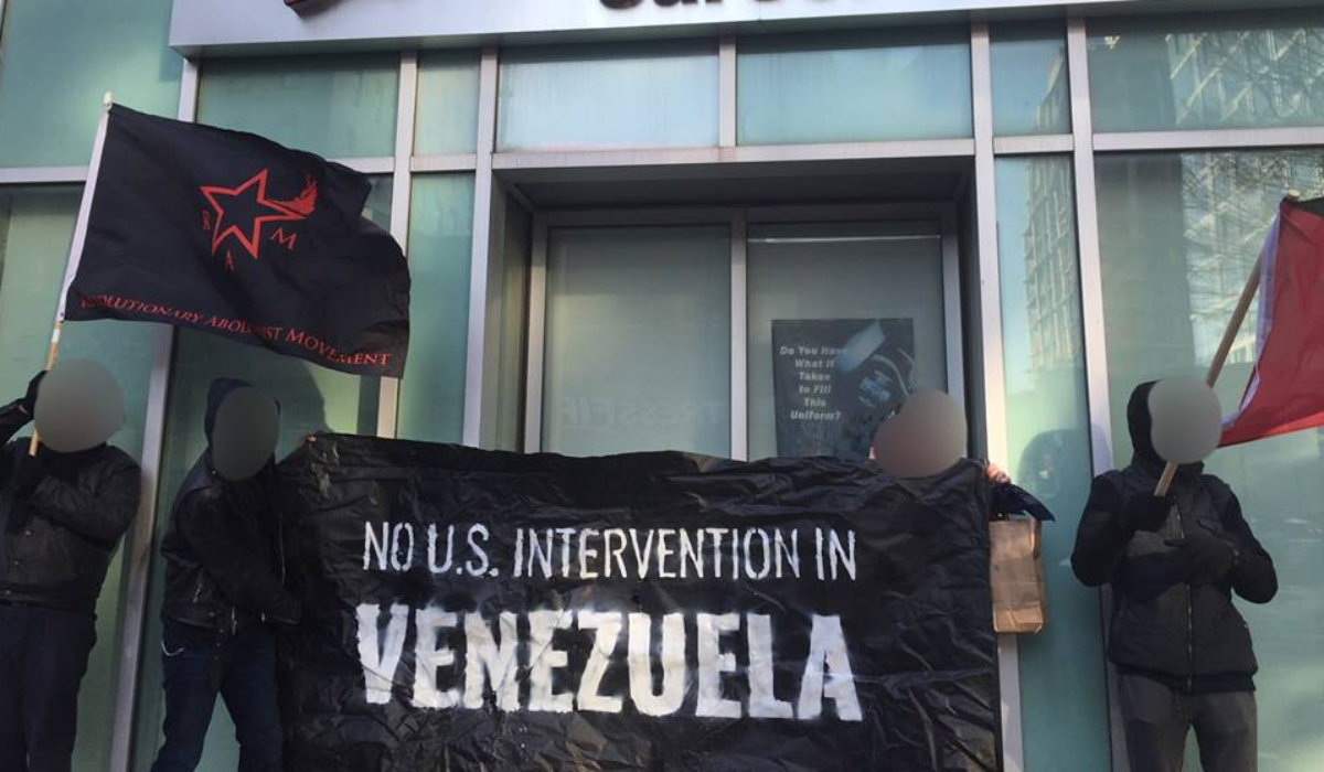 RAM-NYC Action Against US Intervention in Venezuela